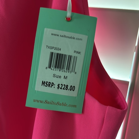 NWT Sail to Sable button back cowl neck dress - Picture 3 of 3